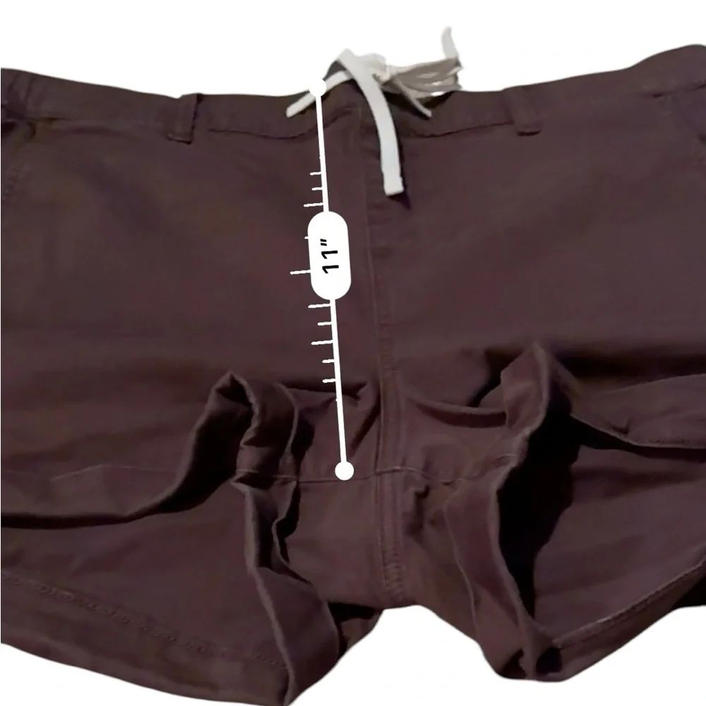 Torrid Pull-On Stretch Twill Boyfriend Drawstring‎ Waist Shorts in Puce Sz 2X